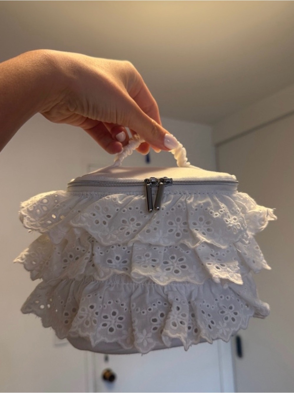 Women's White Eyelet Ruffle Skirt - Japanese Boutique in Tokyo